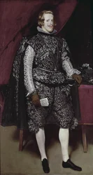 Philipp IV. (1605-65) von Spanien in Braun und Silber, um 1631-2